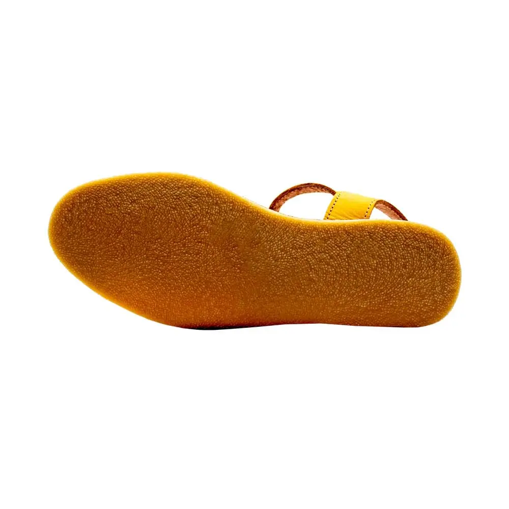 Sbicca Women's Acapulco Sandal, Mustard - 11 | Handwoven Leather Wedge with EVA - view 8