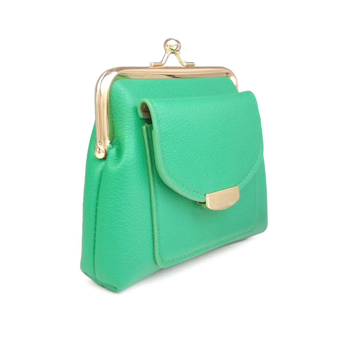 Lavogel Coin Purse with Credit Card Slot Kiss Lock Change Pouch for Women, 15.9cm (6.3") x 13.2cm (5.2") x 3cm (1.2") | Vintage Style for Coins & Cards - view 7