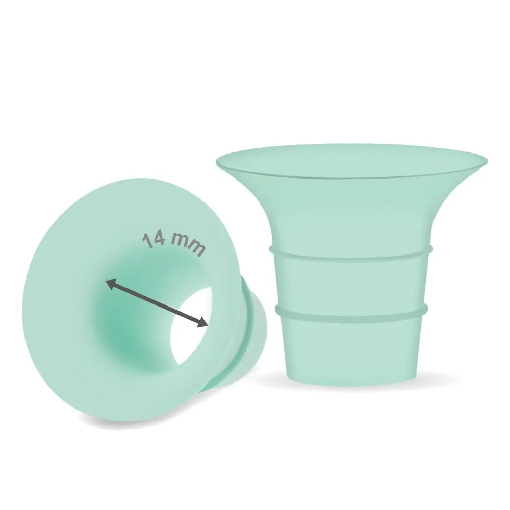 Maymom 14mm Flange Insert for Elvie Stride & Single/Double Electric Cups | Reduces 24mm to 14mm - main product image