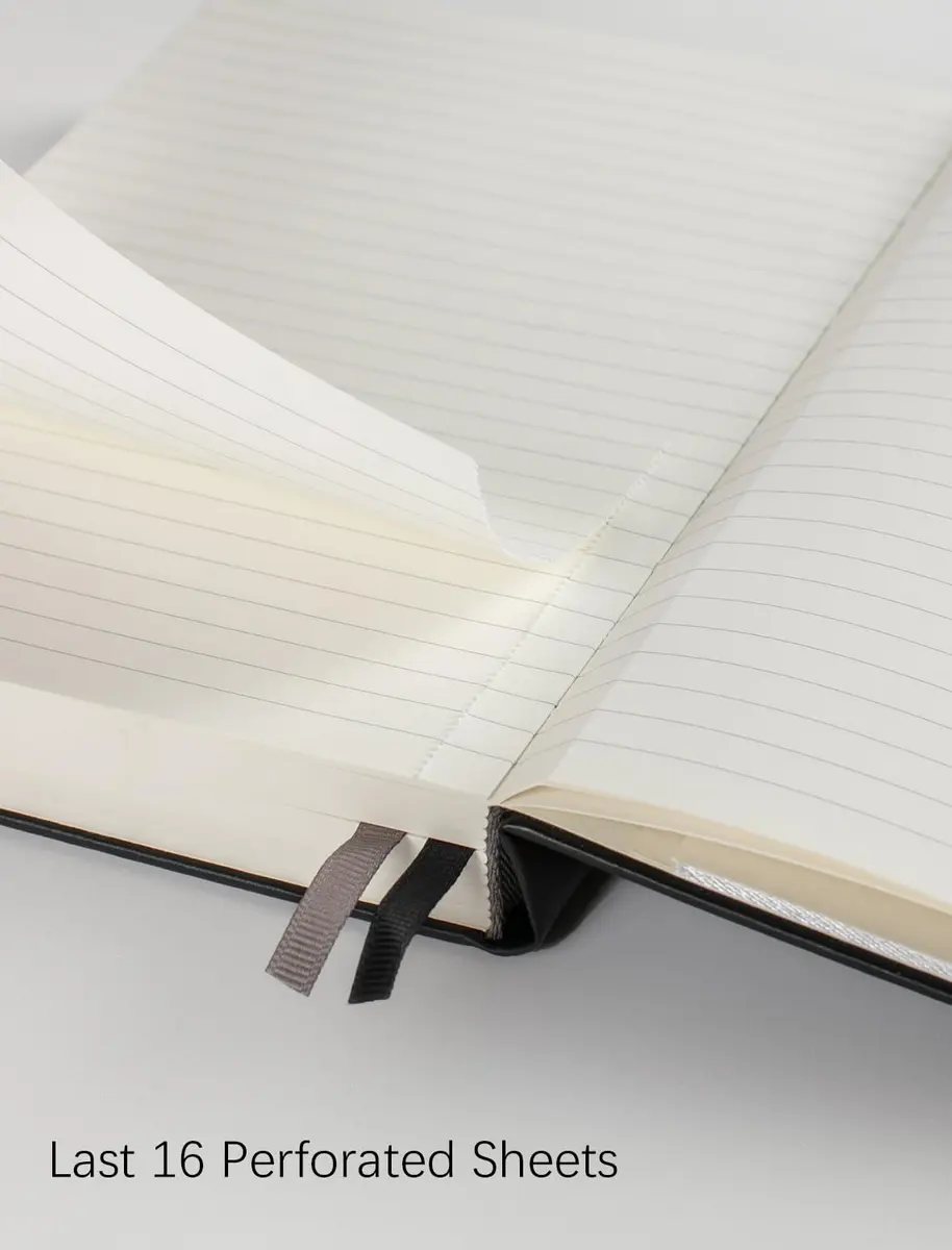 VOLINOTE Thick College Ruled Notebook with 366 Pages | A5 Leather Hardcover for Writing & Office Use - view 3