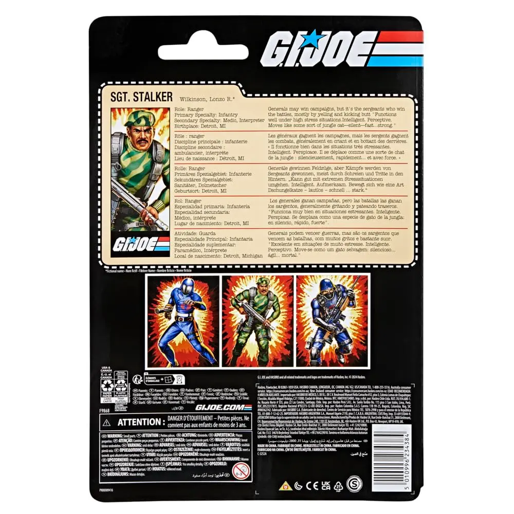 G.I. Joe Classified Series Retro Cardback SGT. Stalker, Collectible 6 Inch Action Figure with 8 Accessories - view 7