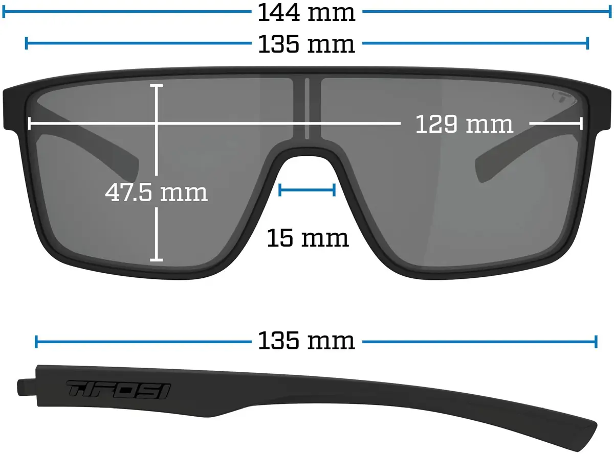 Tifosi Sanctum Sunglasses Large Fit UV Protection | Style & Performance (70-120 chars) - view 2