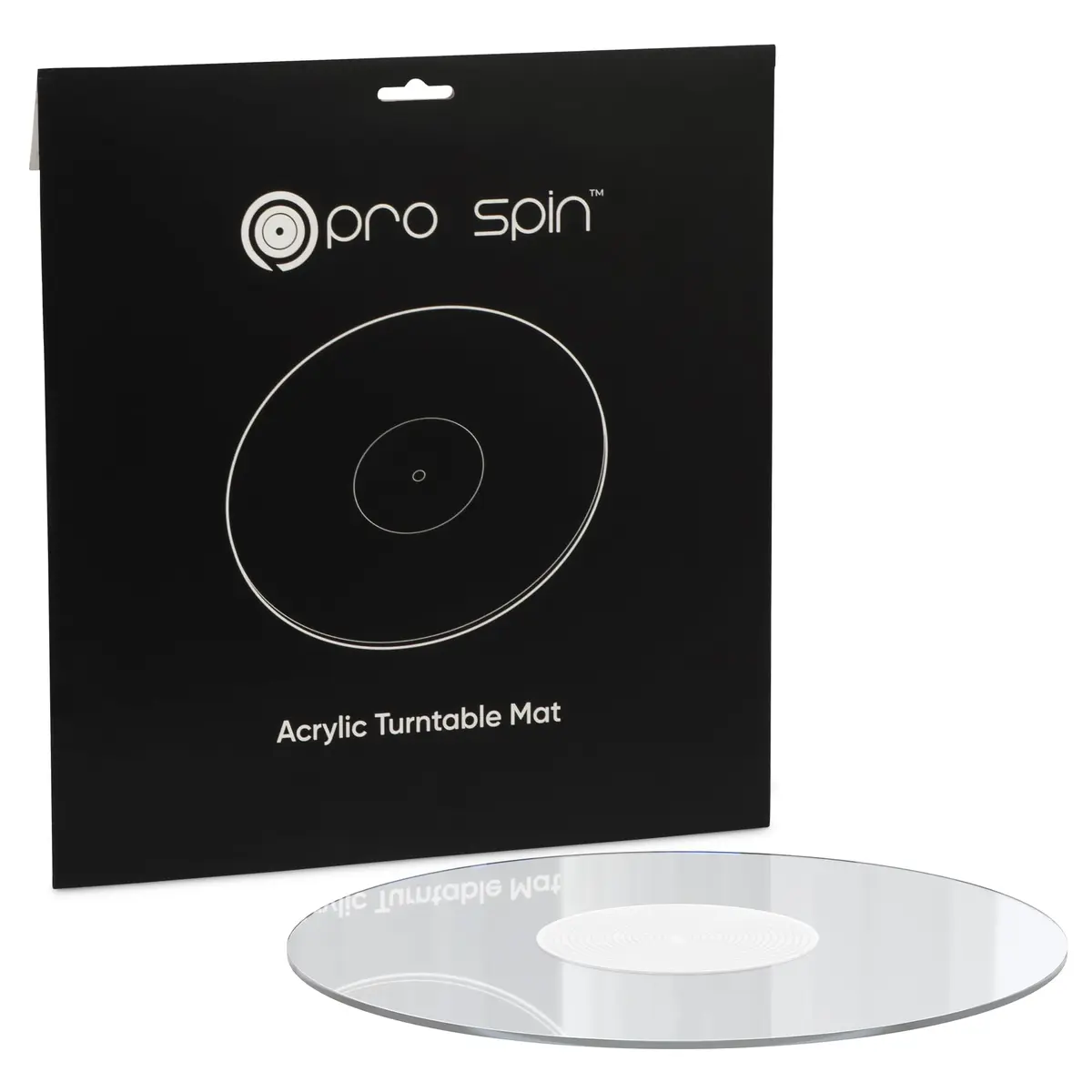 PRO SPIN Clear Acrylic Turntable Mat | 12" Vinyl Slipmat with Static Reduction & Tighter Bass - view 8