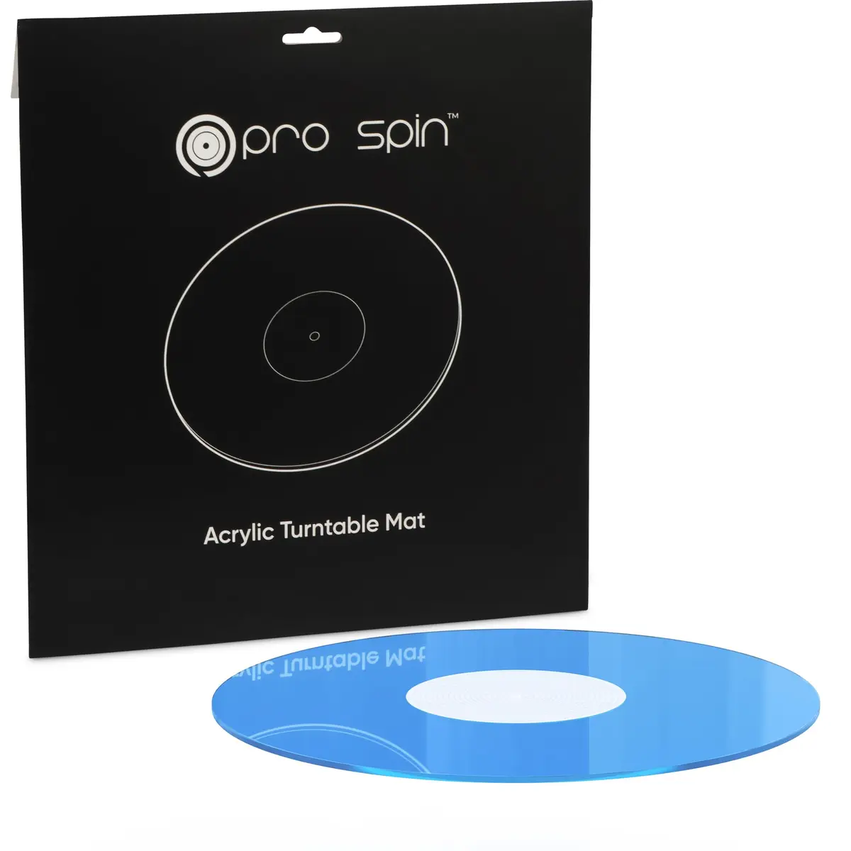 PRO SPIN Blue Acrylic Turntable Mat | 12" Vinyl Slipmat for Vintage Record Player | Anti-Static, Tighter Bass, Modern Style - view 8