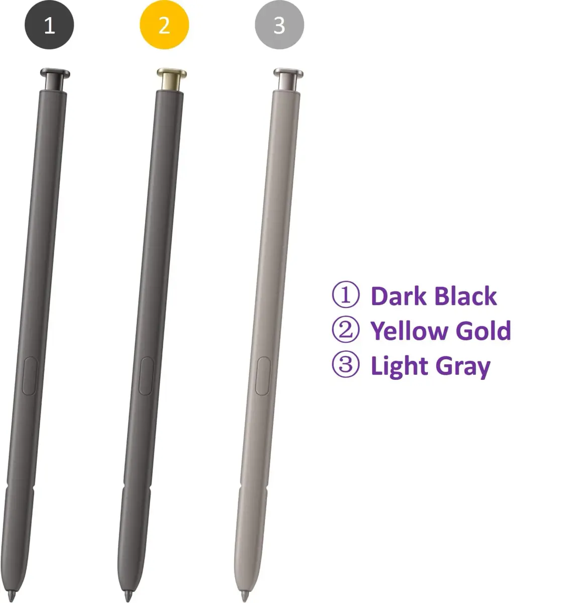 SLQ S Pen Replacement for Samsung Galaxy S24 Ultra 5G | 4096 Pressure Levels, Bluetooth, Yellow - view 5