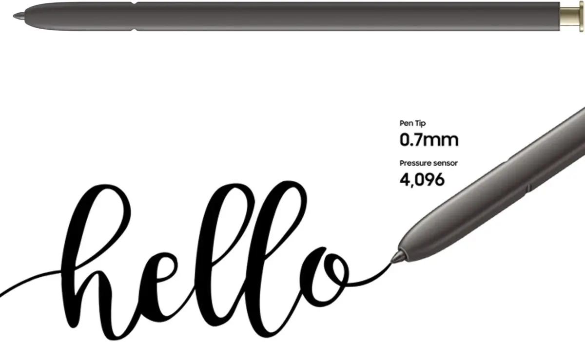 SLQ S Pen Replacement for Samsung Galaxy S24 Ultra 5G | 4096 Pressure Levels, Bluetooth, Yellow - view 6