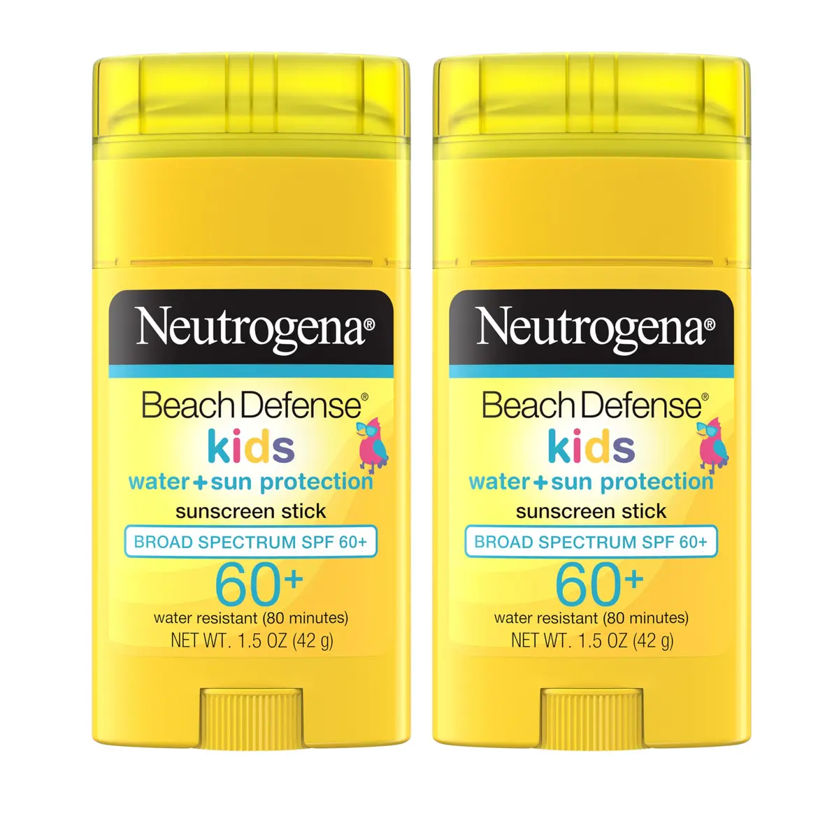 Neutrogena Beach Defense Kids Sunscreen Stick SPF 60+ 1.5 oz (44ml) | Broad Spectrum UVA/UVB Protection - main product image