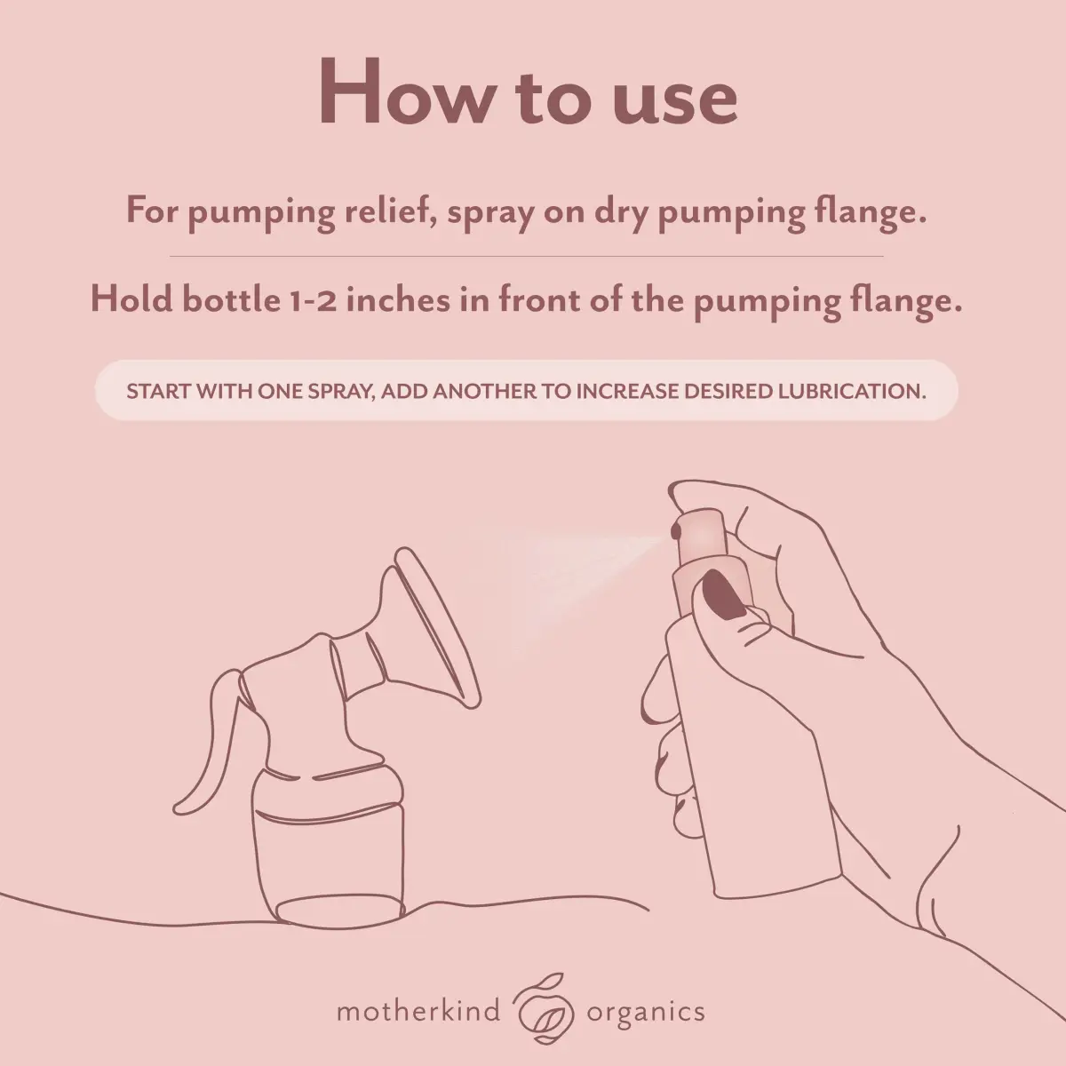 Motherkind Organics Pumping Spray Lanolin-Free USDA Organic 2 oz | Soothing Relief for Pumping Moms - view 5