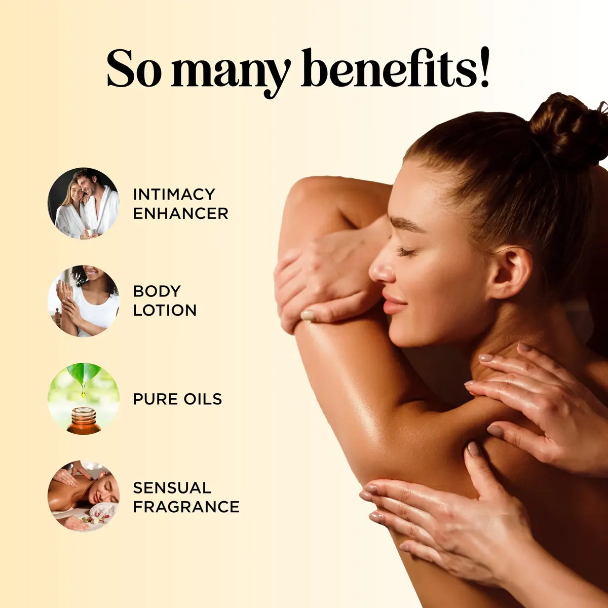 Maple Holistics Tropical Massage Oil for Couples 16 Fl Oz | Full Body Relaxation & Mango Scent - view 3