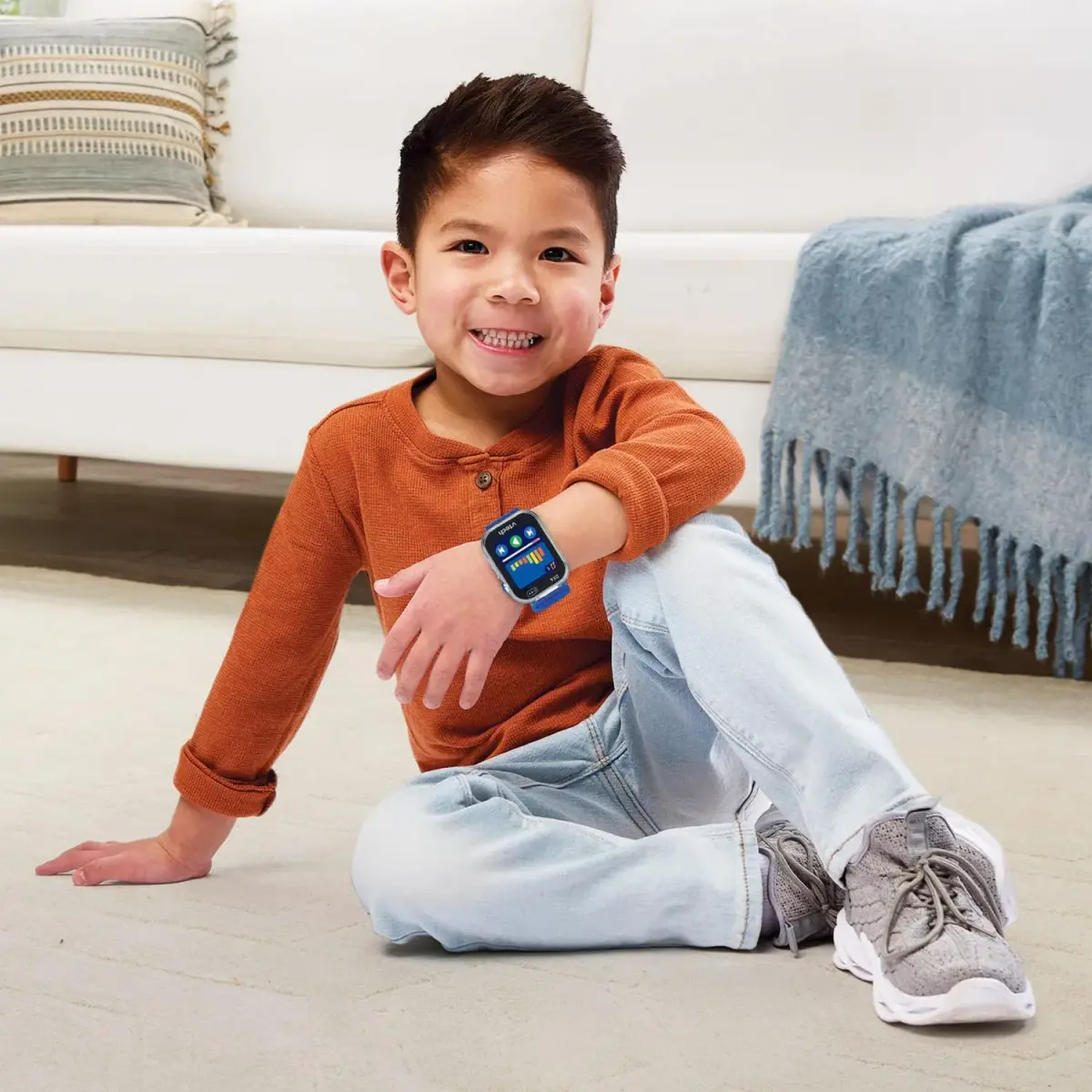 VTech KidiZoom Smartwatch DX4 Blue 22.6cm (8.9" x 0.6" x 1.7") | Dual Cameras, AR Games, Time Practice - view 5
