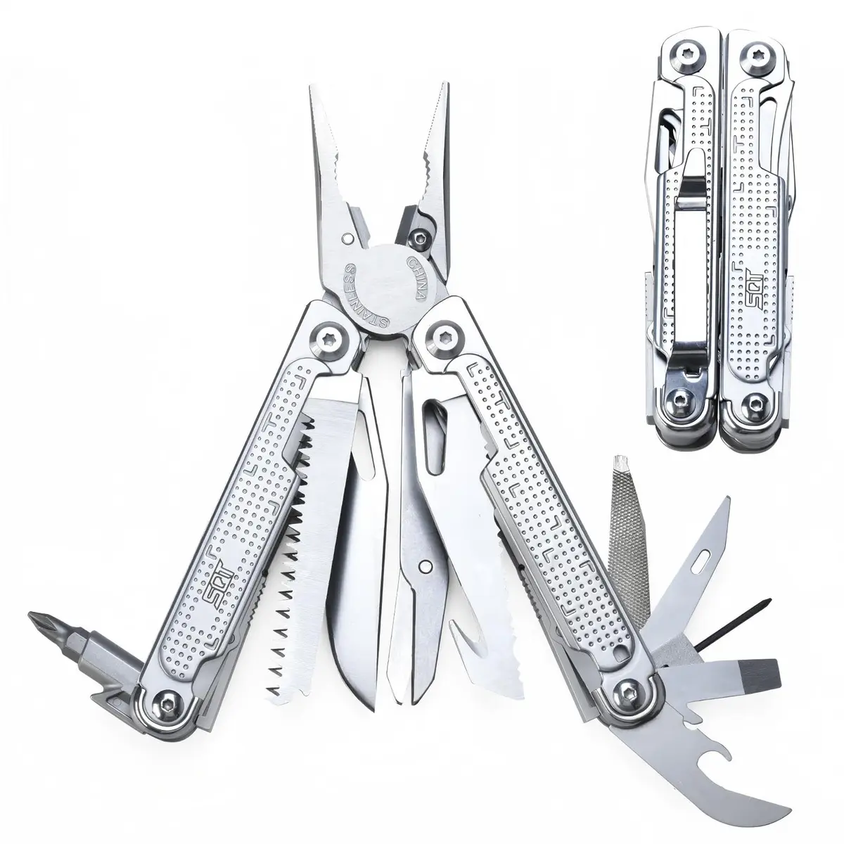 SQT2048 20-in-1 Multitool Foldable & Self-Locking | Compact, Durable, All-in-One Tool for DIY & Outdoors - main product image