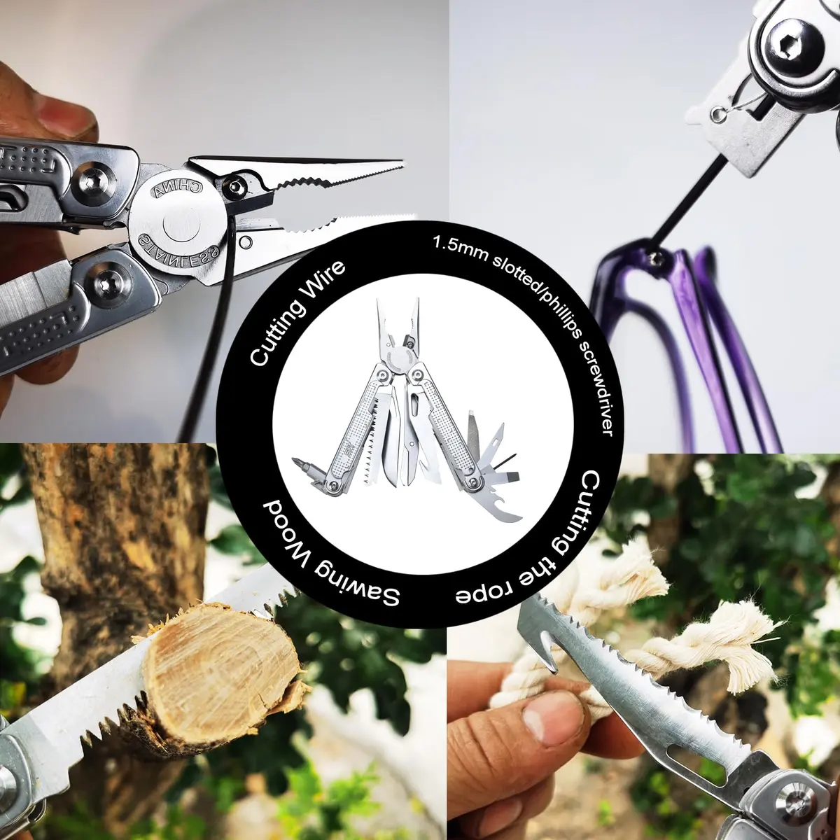 SQT2048 20-in-1 Multitool Foldable & Self-Locking | Compact, Durable, All-in-One Tool for DIY & Outdoors - view 5