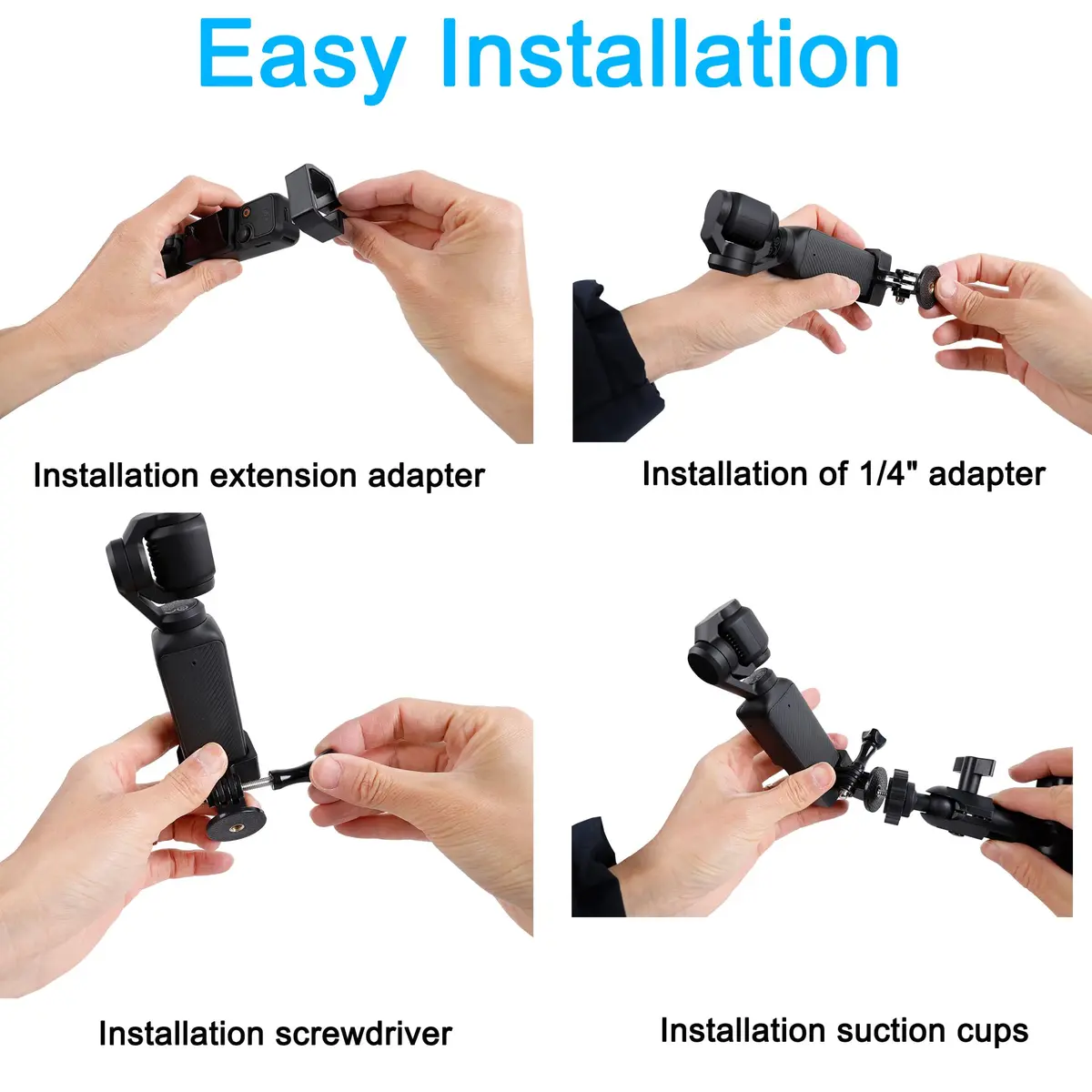 PellKing Suction Cup Car Mount for DJI Osmo Pocket 4/3/Xtra Cameras | 3kg Load Capacity - view 4