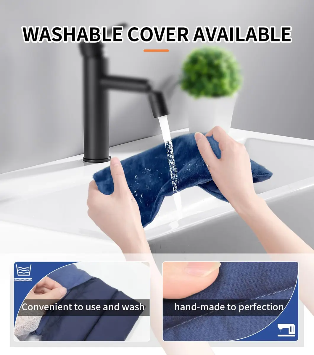 uncn Microwavable Heating Pad 13x7 Inch | Moist Warm Compress for Relaxation - view 5