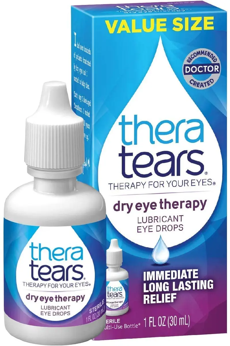 TheraTears Dry Eye Therapy Lubricating Eye Drops 30 Single-Use Vials | Preservative Free Relief for Sensitive Eyes - view 5