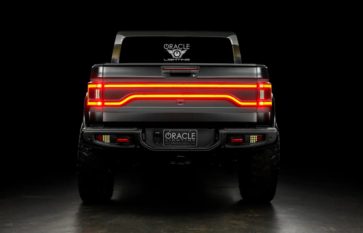 ORACLE Racetrack Flush Style LED Tailgate Panel for Jeep Gladiator 2020-2024 | Unique Racetrack Design & Easy DIY Fit - view 5