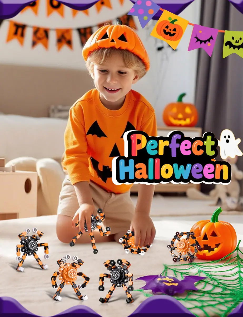 Gokeey Halloween Transformable Fidget Spinner Set 4-Pack | ASTM-Tested for Kids & Adults - view 6