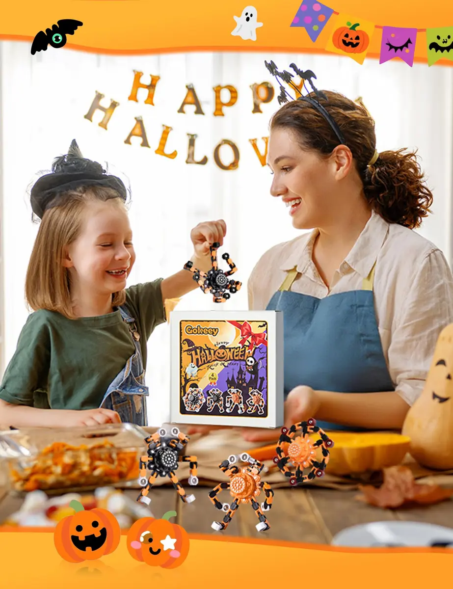 Gokeey Halloween Transformable Fidget Spinner Set 4-Pack | ASTM-Tested for Kids & Adults - view 2