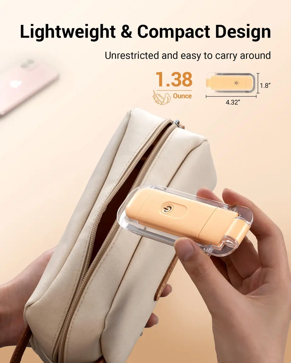 DEWENWILS LED USB Rechargeable Book Light, Clip on Reading Light Peach Fuzz | Eye-protection & Portable - view 8