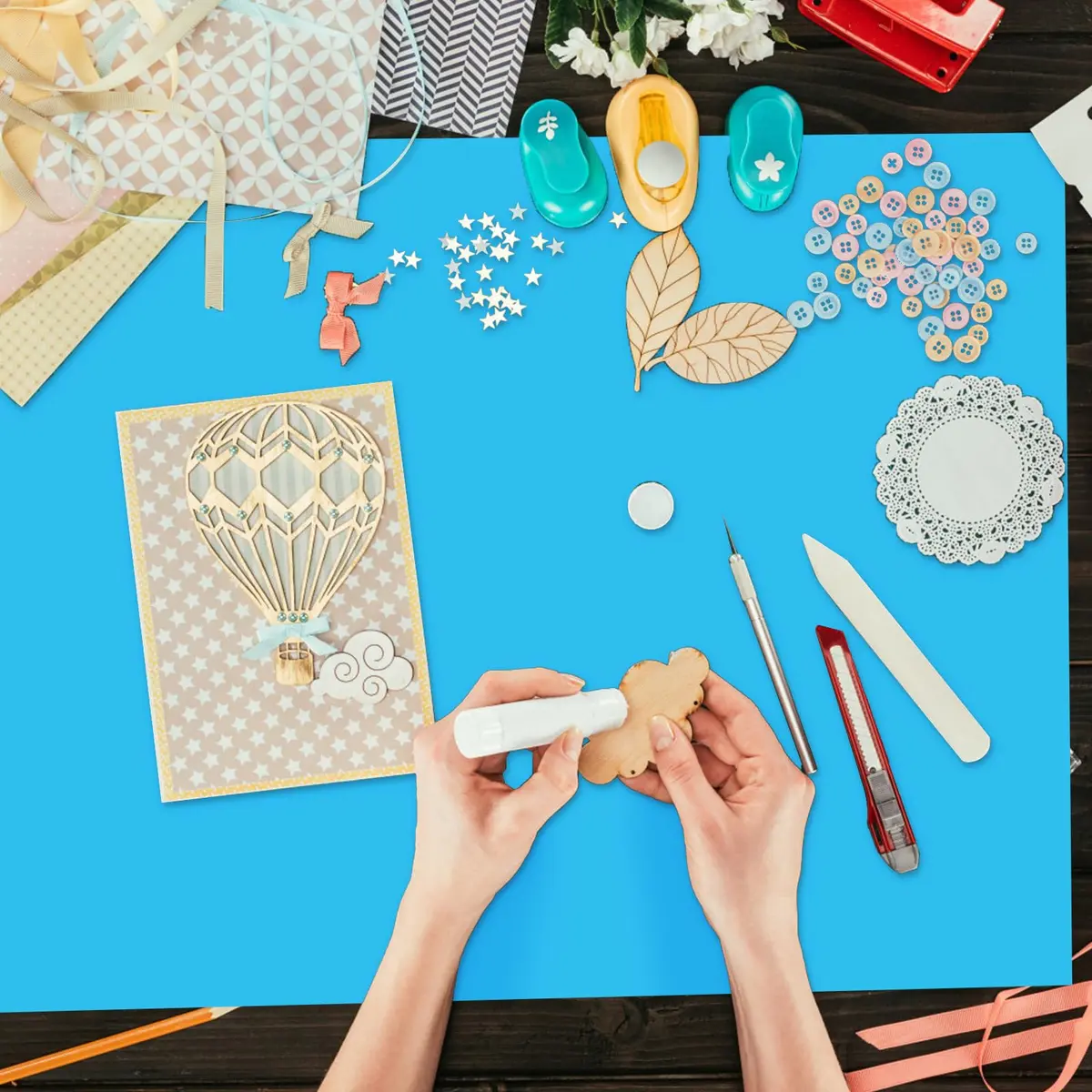 aoulela Silicone Crafting Mats 3 Pack | Nonstick, Heat-Resistant, A3 Size for Jewelry & Resin Crafts - view 7