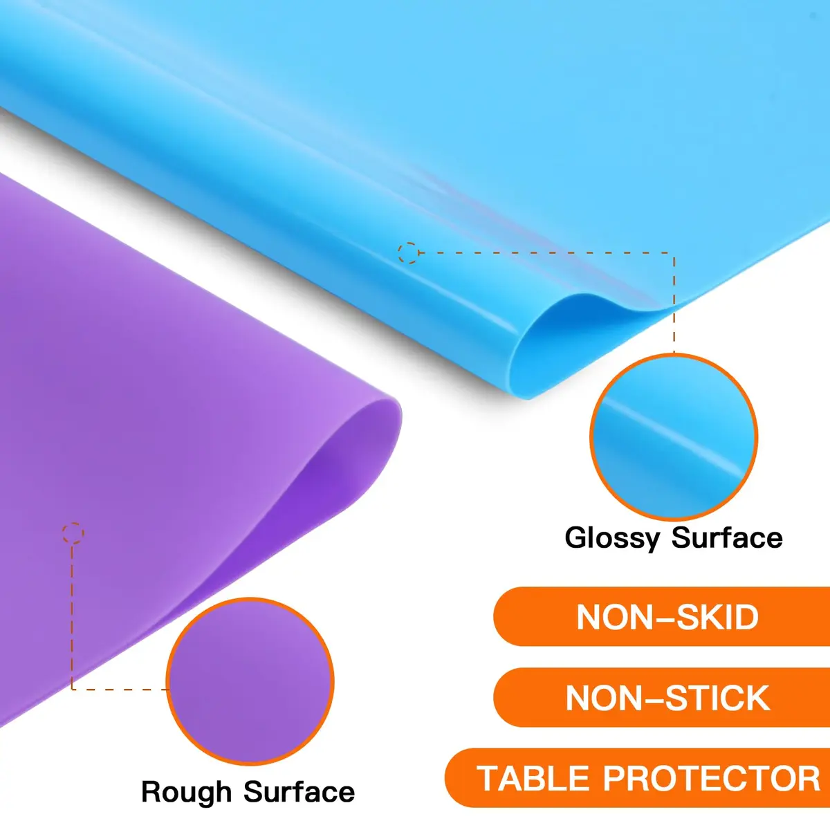 aoulela Silicone Crafting Mats 3 Pack | Nonstick, Heat-Resistant, A3 Size for Jewelry & Resin Crafts - view 3
