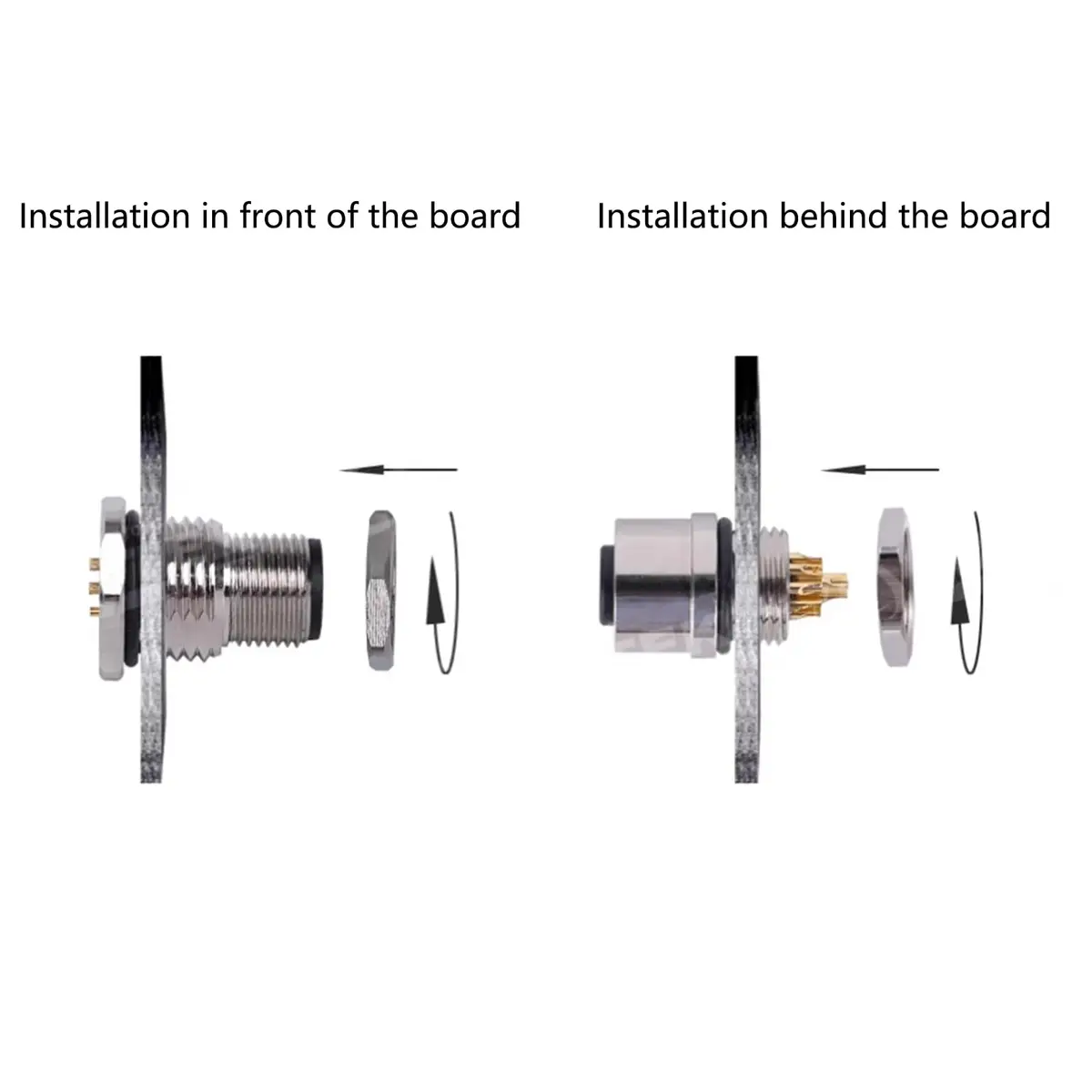 FOWIUNYE M12 5 Pin Male Connector Cable 1 Meter (3.28ft) | IP67 Waterproof Aviation Socket - view 5