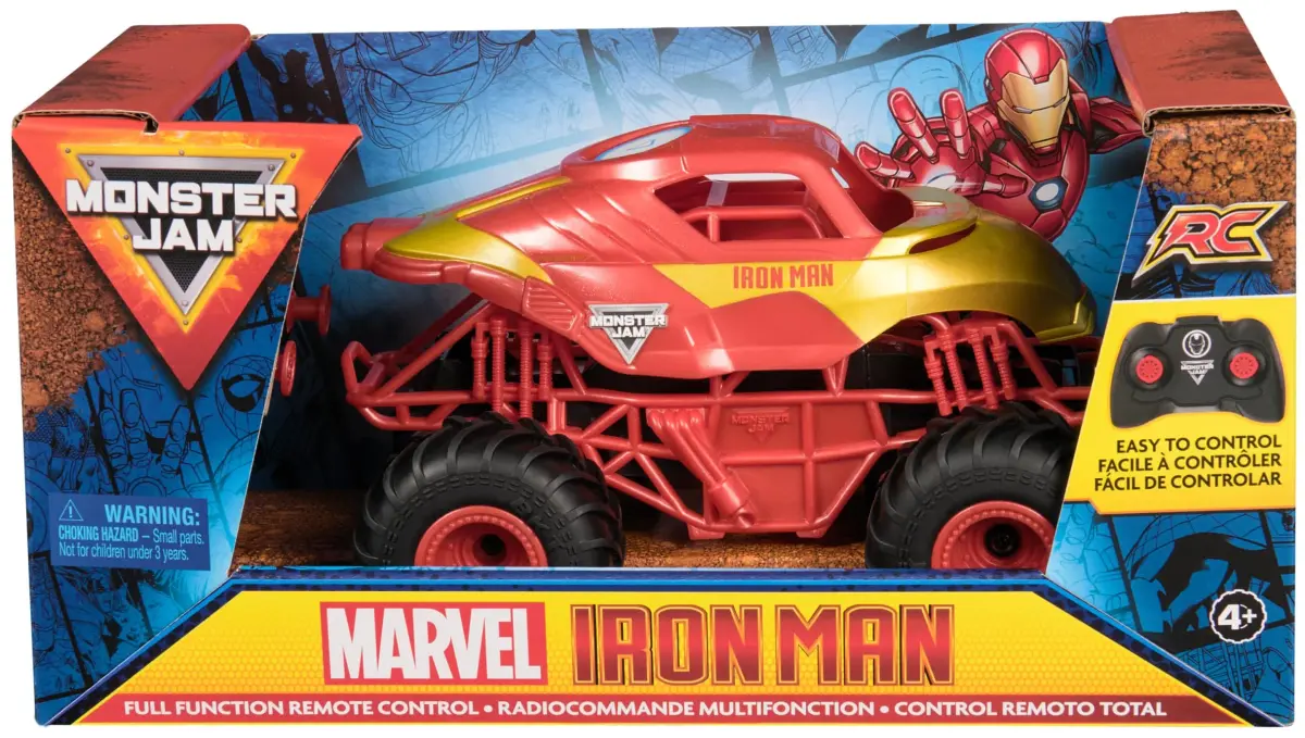 Monster Jam Marvel Iron Man RC Truck 1:24 Scale | ASTM-Tested Toy for Kids Ages 4+ - view 2
