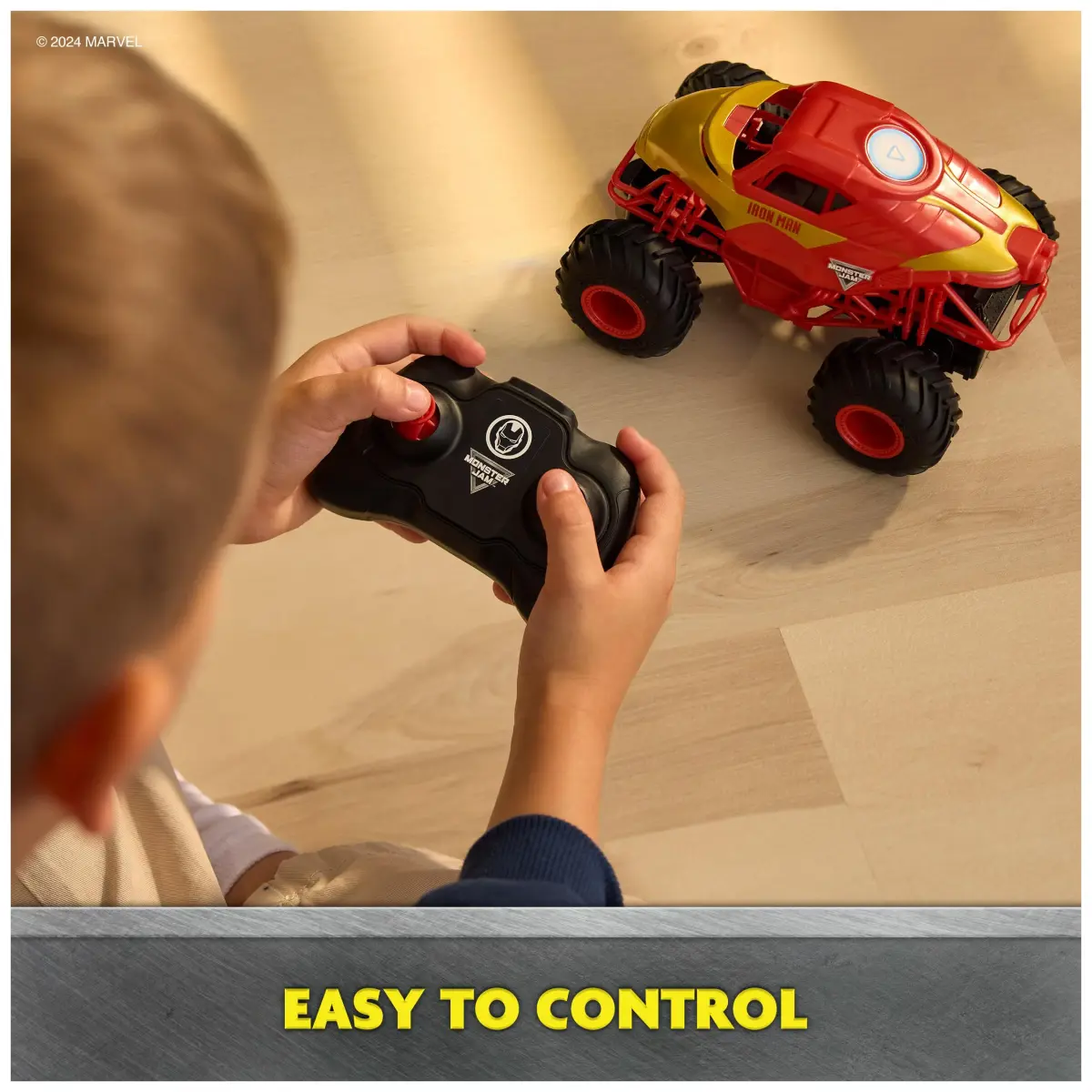 Monster Jam Marvel Iron Man RC Truck 1:24 Scale | ASTM-Tested Toy for Kids Ages 4+ - view 3