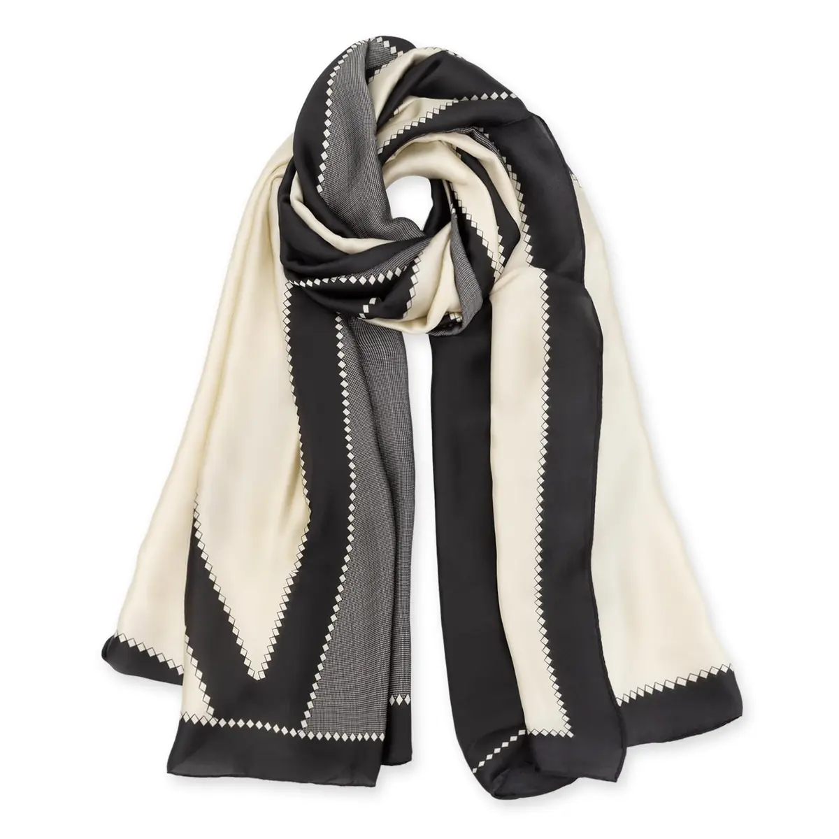 vimate Silky Neck Scarf Style 07 | Lightweight Satin Silk Feel for All Seasons - main product image