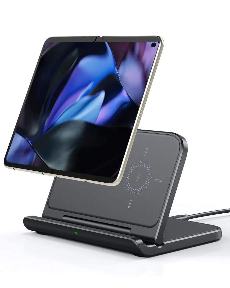 SwanScout Fast Wireless Charger for Samsung Z Fold 8 Ultra/7/Pixel Fold | Foldable Travel Safe - main product image