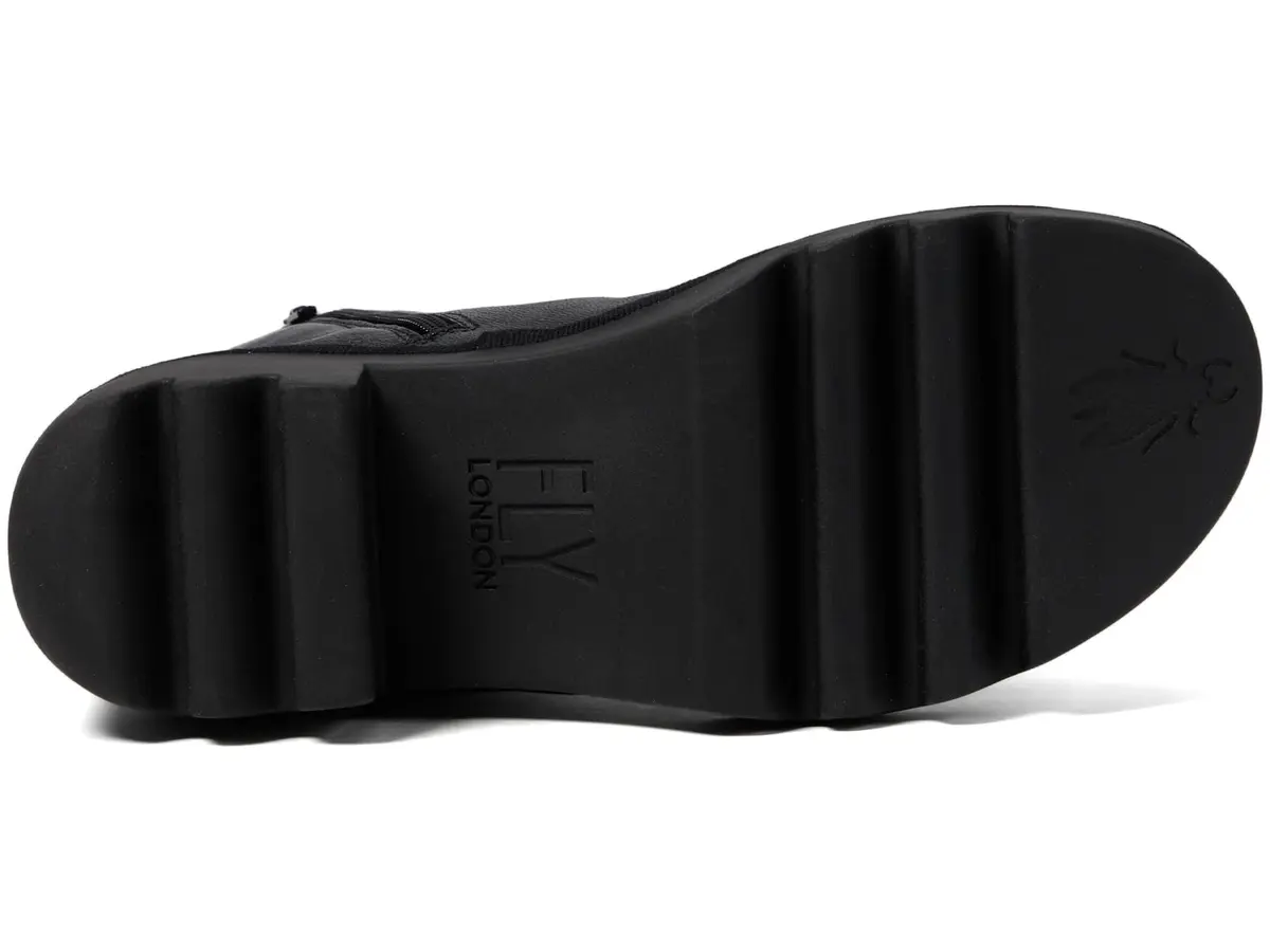 FLY London Womens TOOR513FLY Black 8-8.5 Medium | Cushioned Leather Boot with Zipper - view 4