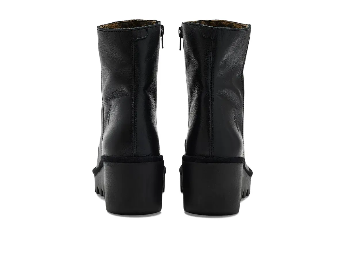 FLY London Women's Baan538Fly Boot in Black 5.5-6 | Waterproof, Cushioned, Wedge Heel - view 7