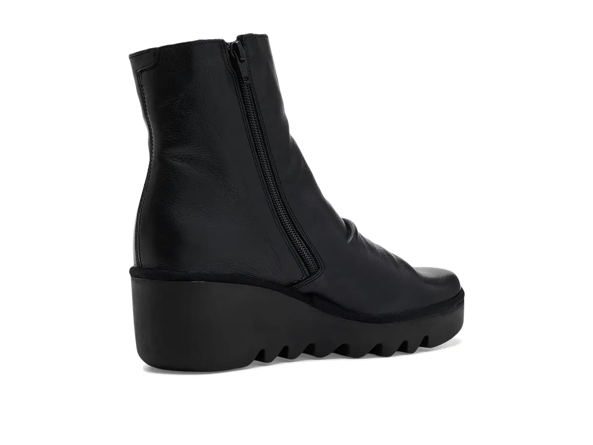 FLY London Women's Baan538Fly Boot in Black 5.5-6 | Waterproof, Cushioned, Wedge Heel - view 3