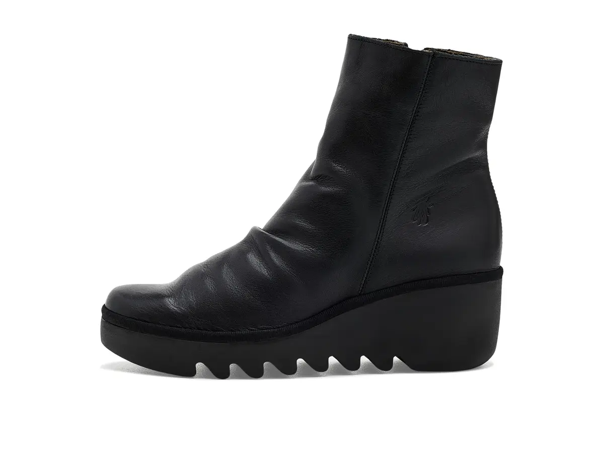 FLY London Women's Baan538Fly Boot in Black 5.5-6 | Waterproof, Cushioned, Wedge Heel - view 4