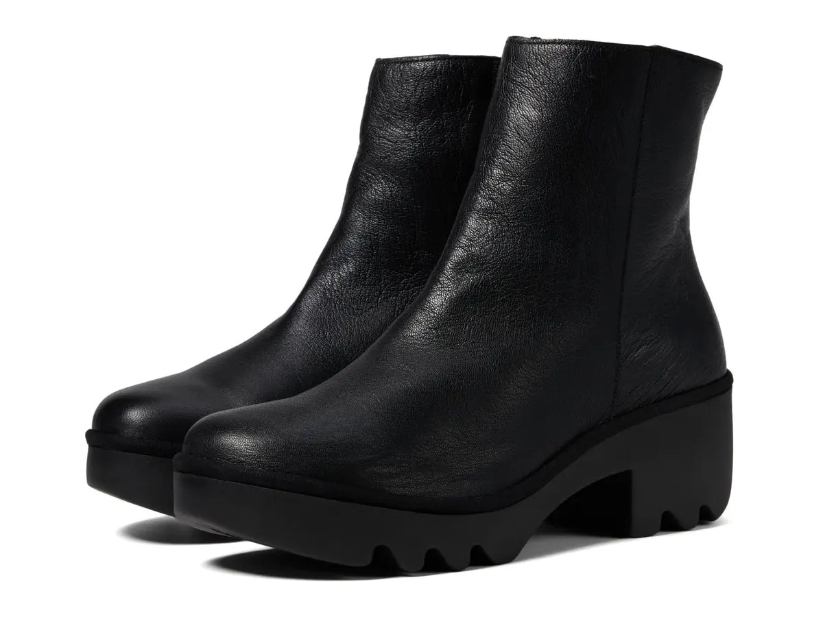 FLY London Womens TOOR513FLY Black 10 Medium | Cushioned Heel-Toe Ankle Boot with Zipper - main product image
