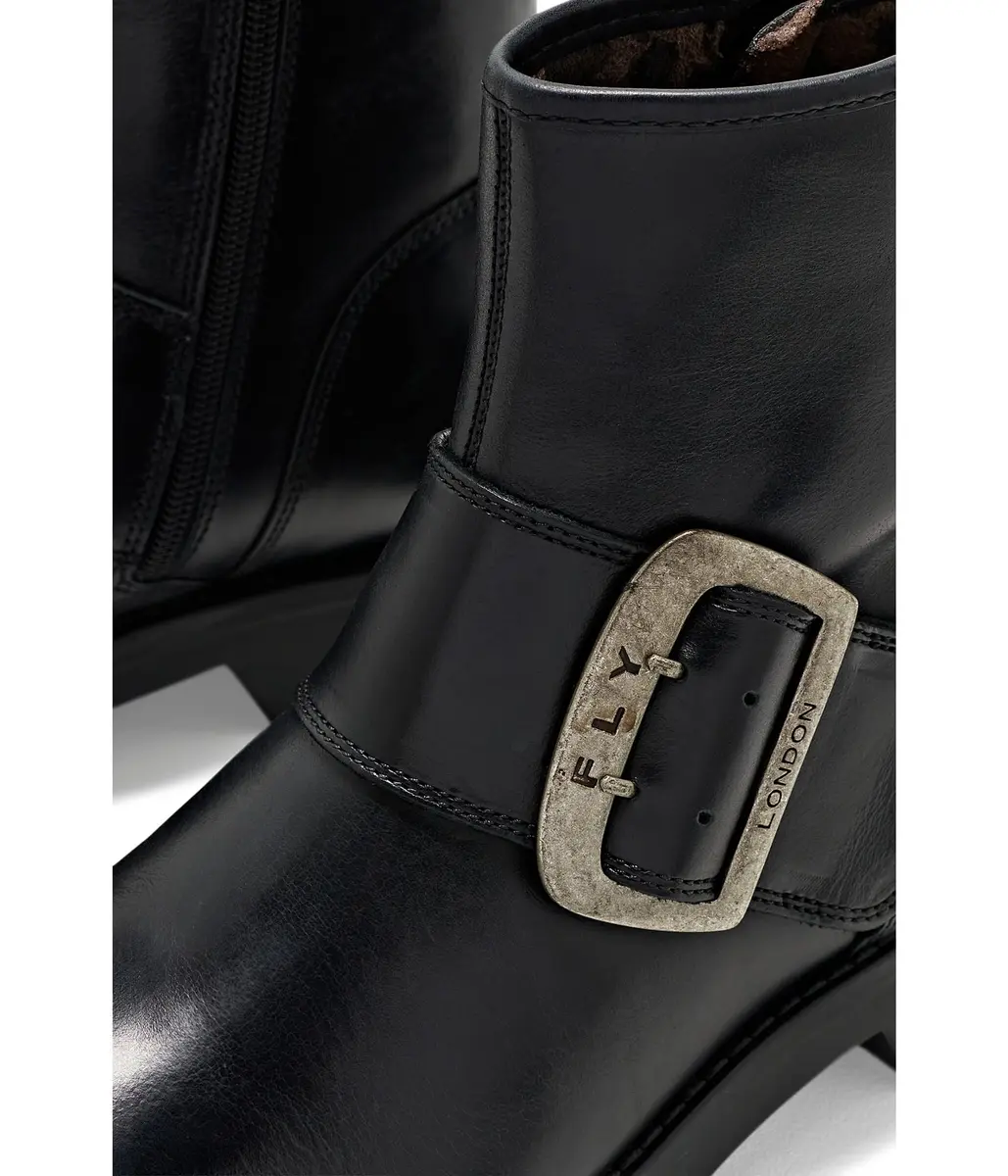 FLY London Womens RILY991FLY Black 9-9.5 | Modern Ankle Boot with Waterproof Leather - view 6