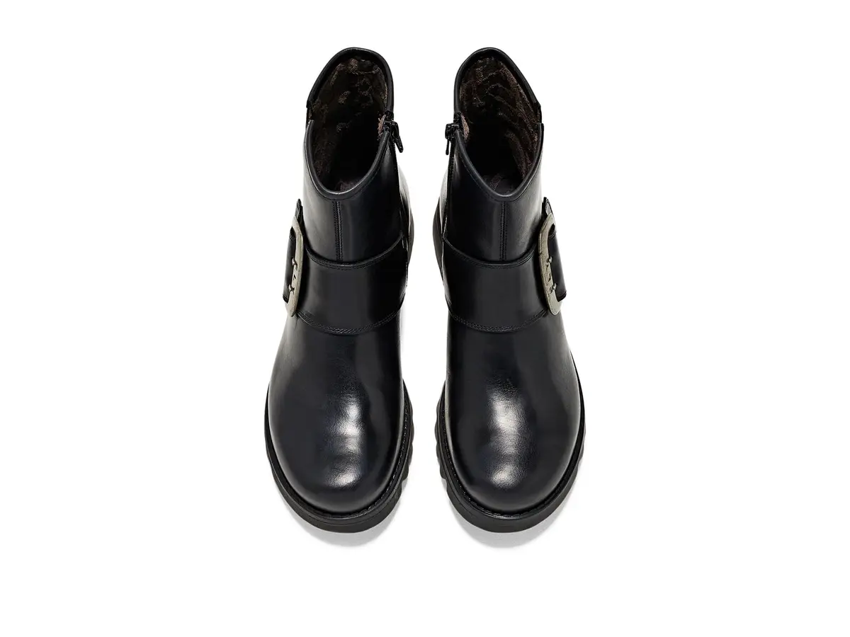 FLY London Womens RILY991FLY Black 9-9.5 | Modern Ankle Boot with Waterproof Leather - view 2