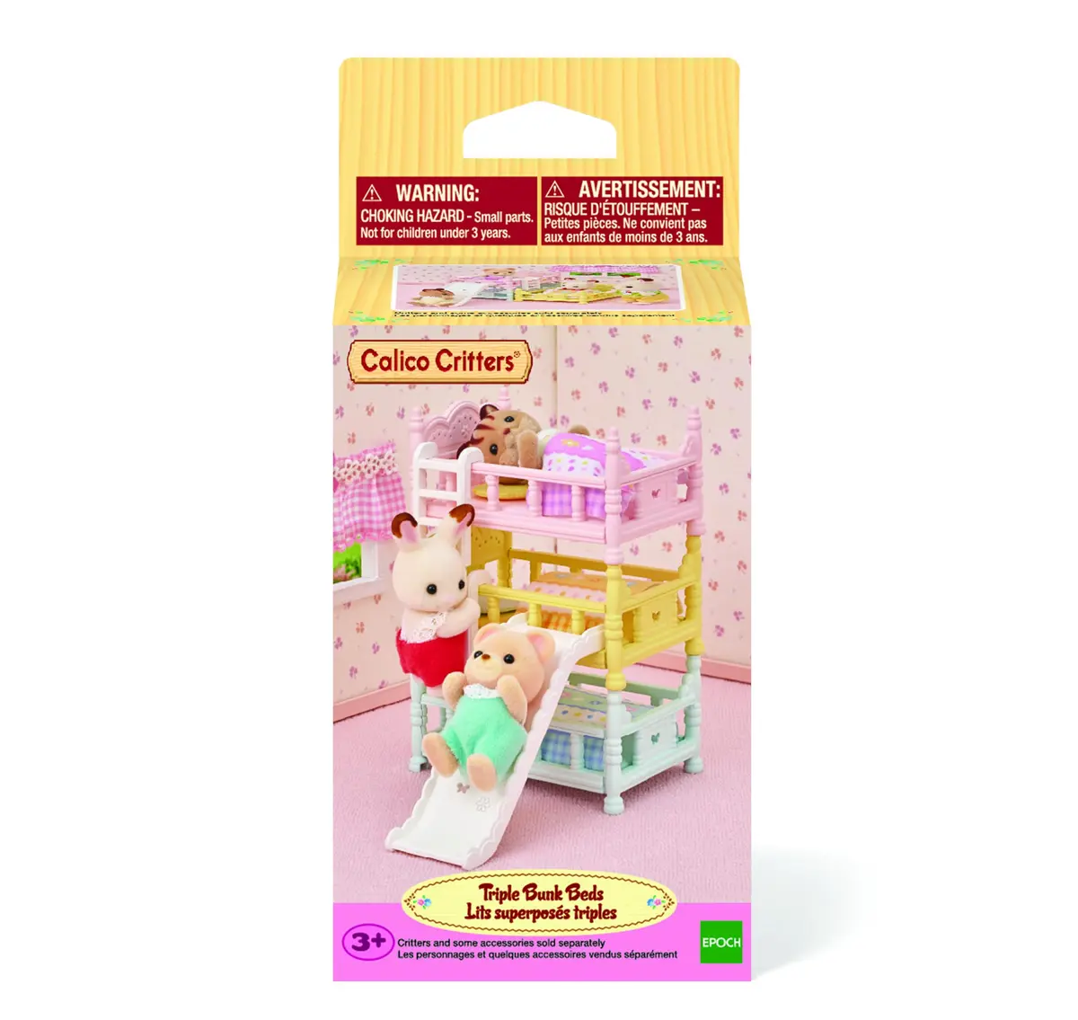 Calico Critters Triple Bunk Beds Set - Dollhouse Furniture & Accessories | Imaginative Play for Kids 3+ - view 5