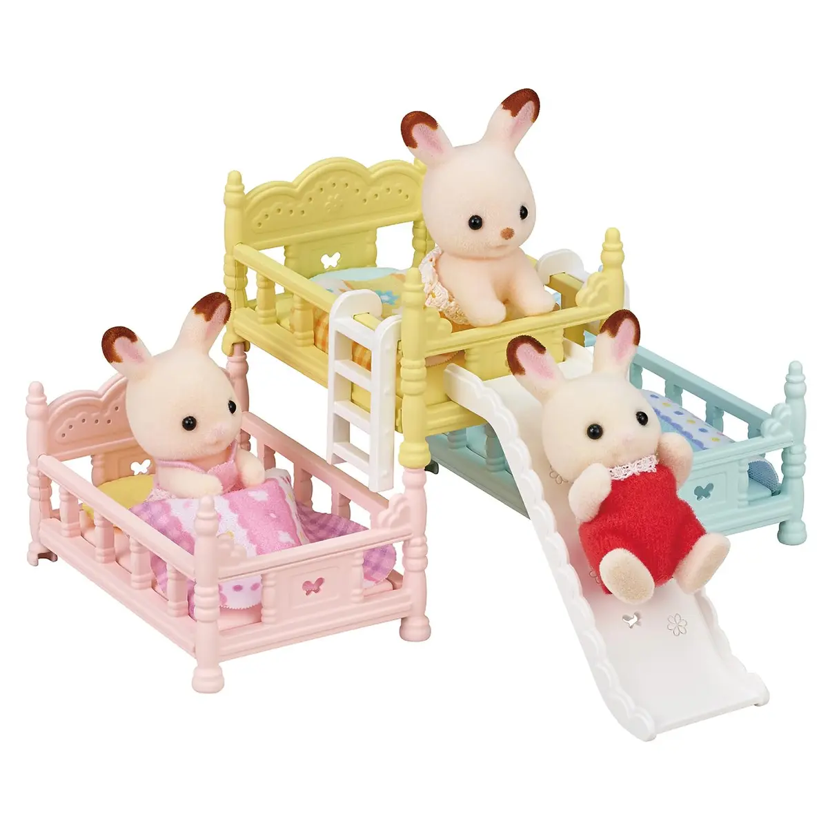 Calico Critters Triple Bunk Beds Set - Dollhouse Furniture & Accessories | Imaginative Play for Kids 3+ - view 2