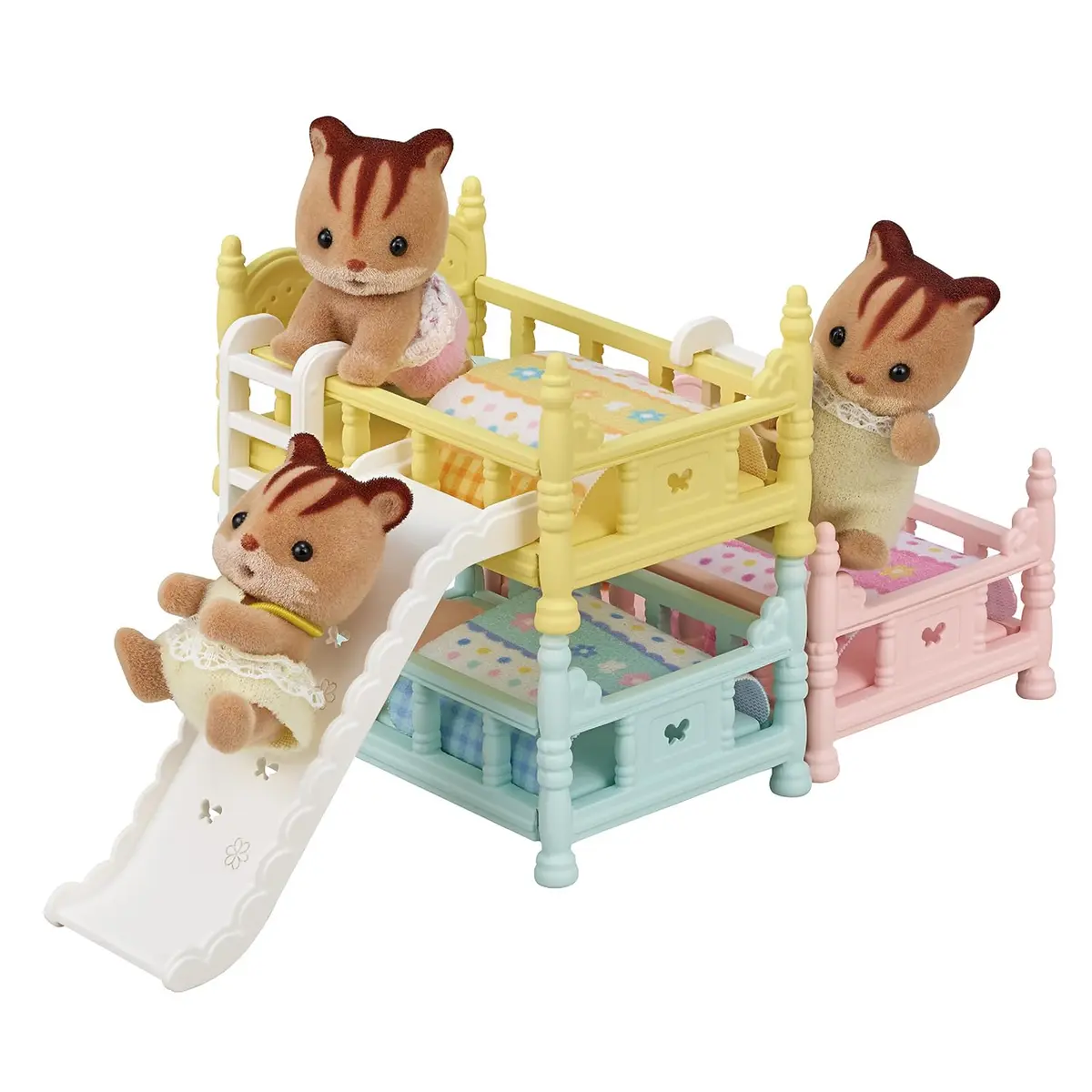 Calico Critters Triple Bunk Beds Set - Dollhouse Furniture & Accessories | Imaginative Play for Kids 3+ - view 3