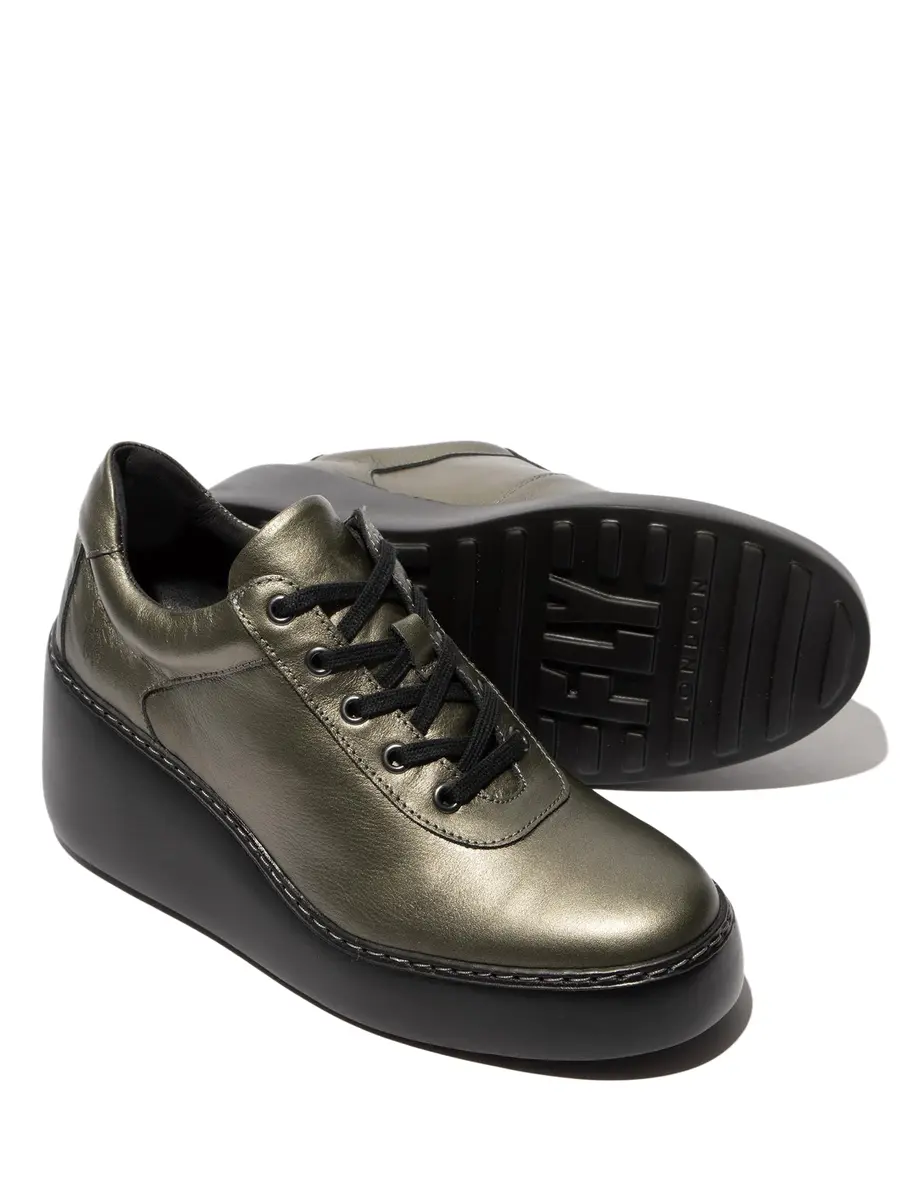 FLY London Women's Dipo638FLY-004 Graphite 10 | 2.5 Inch Wedge Heel for Casual Comfort - view 4