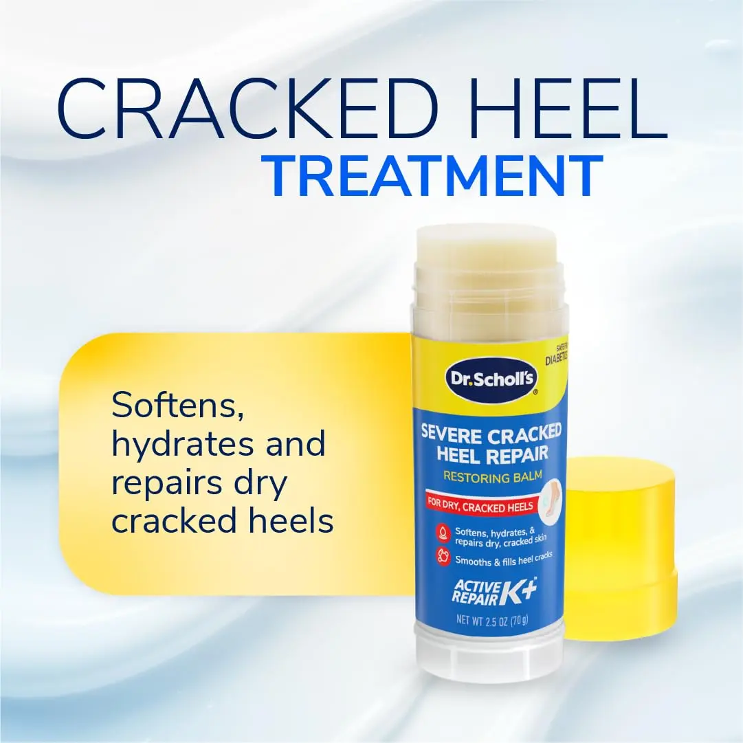 Dr. Scholl's Severe Cracked Heel Repair Foot Cream, Urea, 2.5oz (70.9g) | Deep Moisturizer for Dry, Cracked Heels - view 2