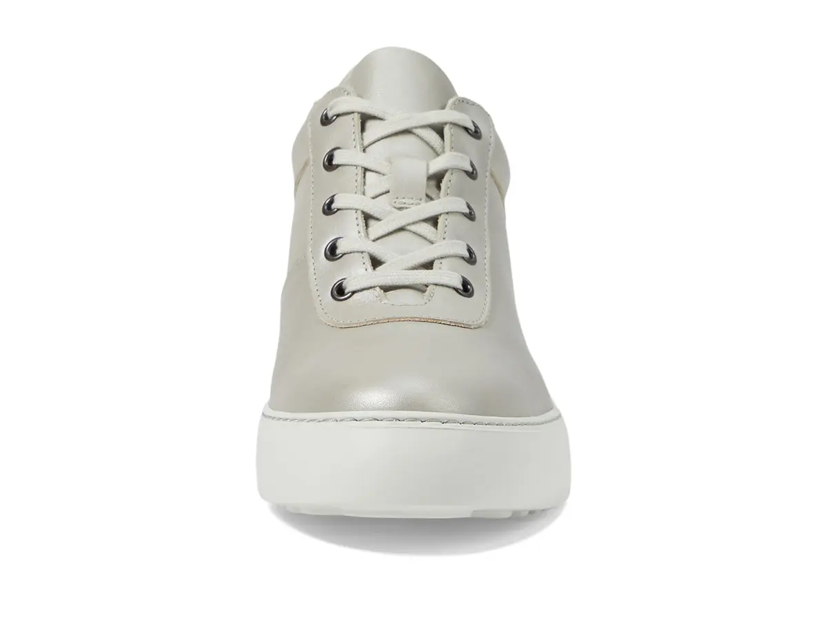 Fly London Dipo638fly Women's Silver Sneakers | 2.5 Inch Wedge Heel, Genuine Leather, Casual Comfort - view 3