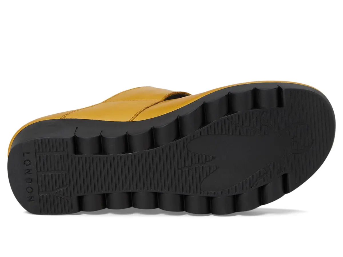 Fly London Vari188fly Mary Jane Flat Mustard 8/8.5 | Comfort & Style with Leather Uppers - view 4