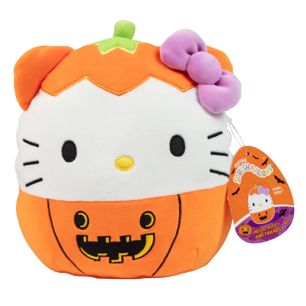 Squishmallows 8-Inch Halloween Hello Kitty Pumpkin Plush | Soft, Collectible & Cuddly Toy for Kids & Teens - main product image