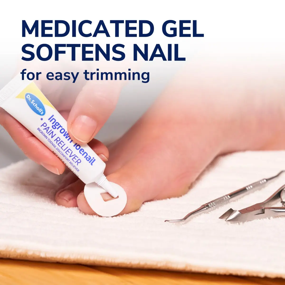 Dr. Scholl's Ingrown Toenail Pain Reliever & Trimming Kit 0.3 oz (8.87 ml) | Medicated Gel for Fast Pain Relief - view 3