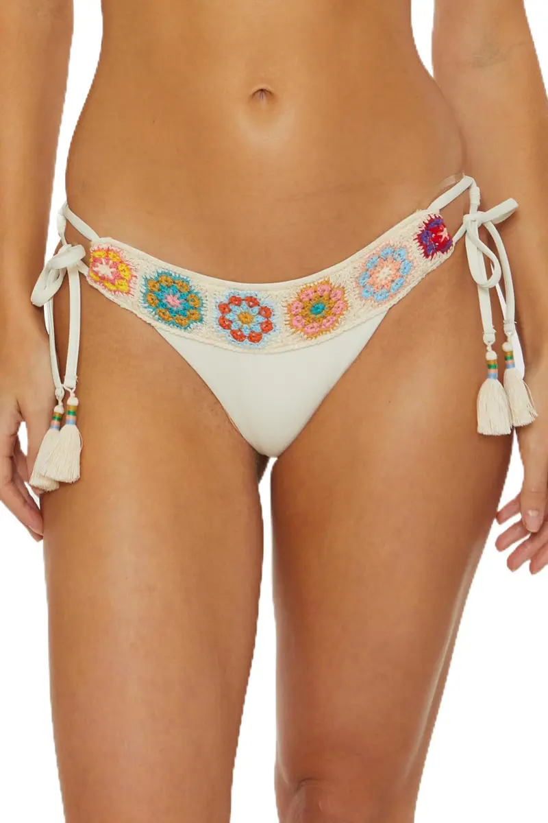 ISABELLA ROSE Women's 1969 Maui Tie Side Bikini Bottom Cheeky Coverage | Swimwear Separates for Women - main product image