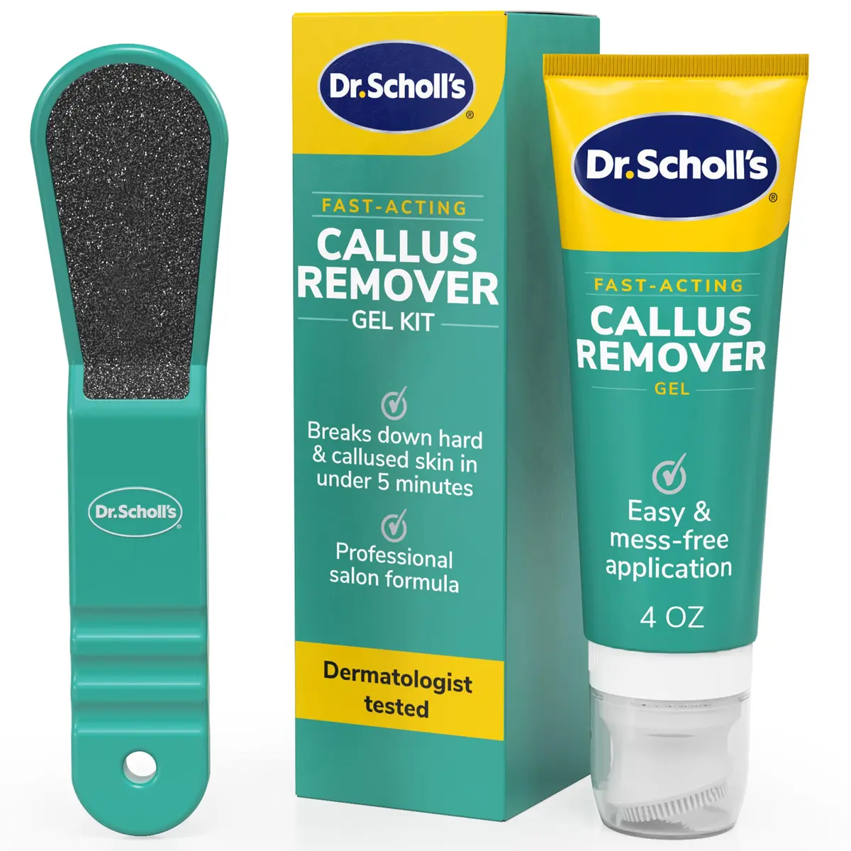 Dr. Scholl's Foot Callus Remover Gel for Feet | Fast-Acting, Gentle, No-Touch Application - main product image
