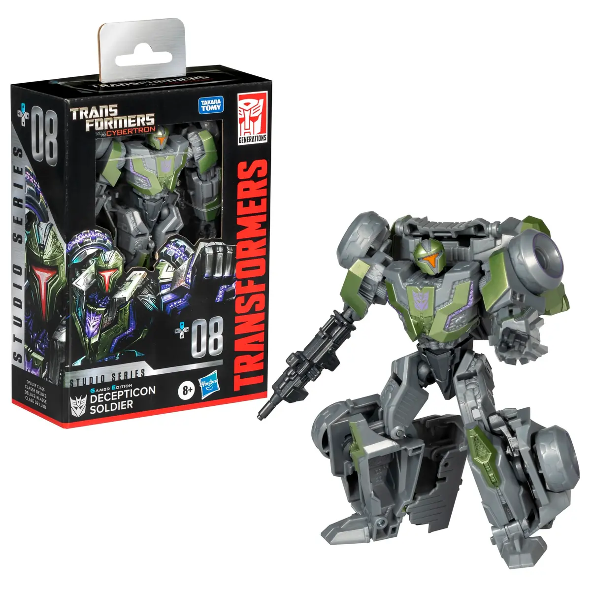 Transformers Studio Series Deluxe War for Cybertron 08 Gamer Edition Decepticon Soldier 11.5 cm (4.5-inch) Action Figure | Video Game Inspired Collectible - view 3