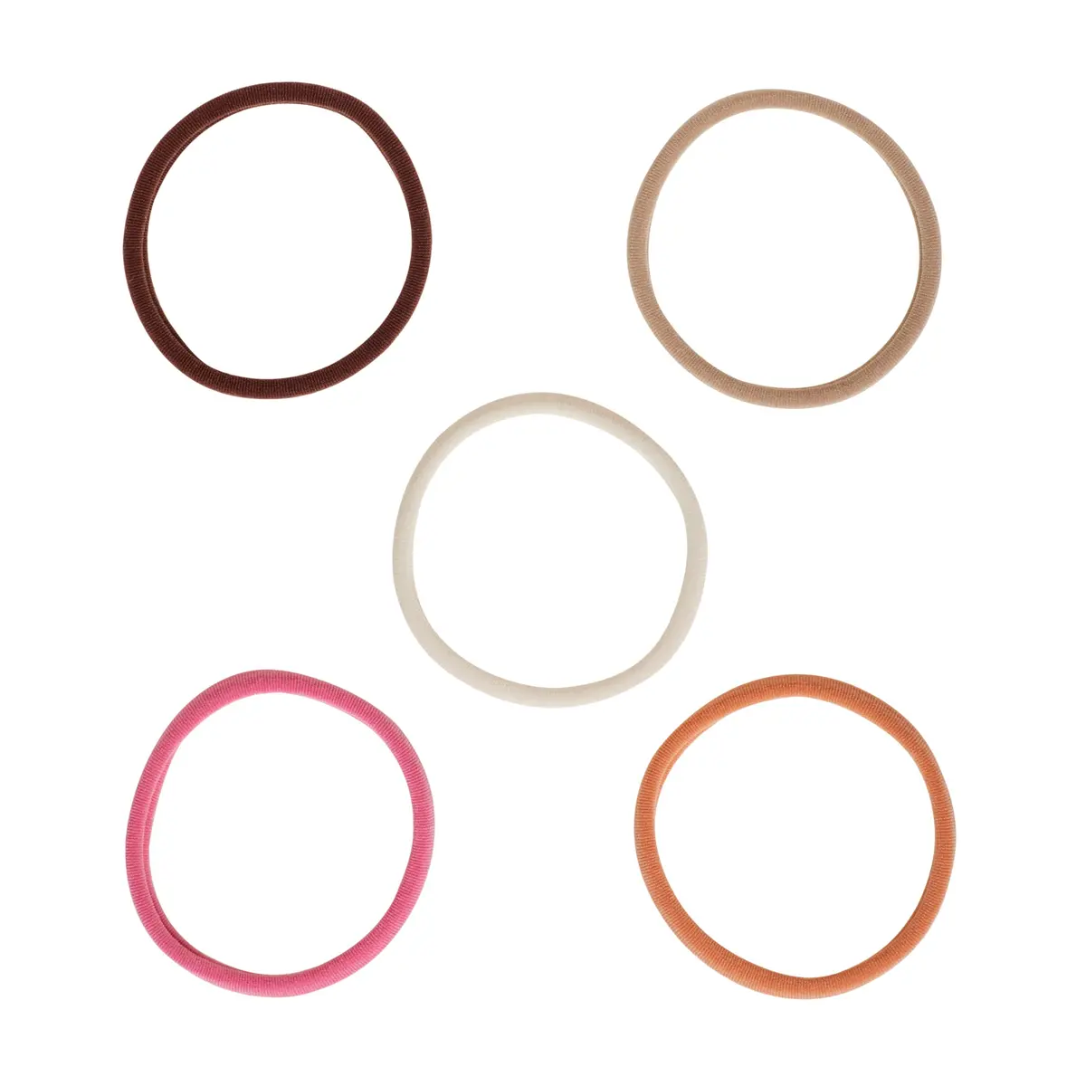 Goody Ouchless Seamless Hair Elastics, 10 Ct, Warm Tones | Damage-Free Gentle Hold Ties for All Hair Types - view 3